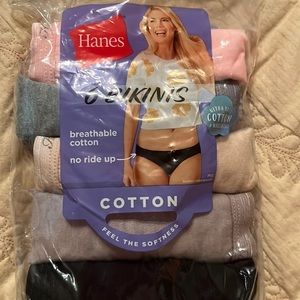 Hanes size 8 Tagless Bikini underwear by Hanes. Cotton.